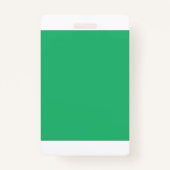 Een levendig groen blad met prominente aderen en e badge (Achterkant)