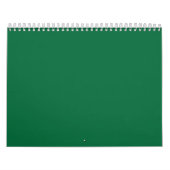 Een levendig groen blad met verschillende aderen i kalender (Hoes)