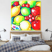 Een levendig kleefmiddel. Bestel nu Canvas Afdruk (Insitu (Slaapkamer))