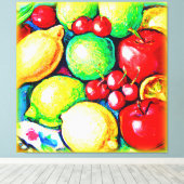 Een levendig kleefmiddel. Bestel nu Canvas Afdruk (Insitu (Houten vloer))