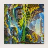 Een levendig landschap legpuzzel (Horizontaal)