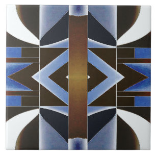 Een levendig meerkleurig klassiek geometrisch patr tegeltje