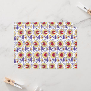 Een levendig ontwerp met gele en oranje creat kaart