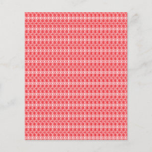 Een levendig rood en oranje abstract ontwerp met s flyer