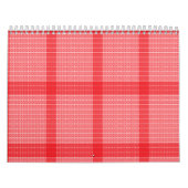 Een levendig rood en oranje abstract ontwerp met s kalender (Hoes)