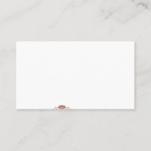 Een levendig rood grafisch ontwerp bevat een creat visitekaartje