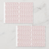 Een levendig tapijt met een ingewikkelde geometris afsprakenkaartje (Voorkant / Achterkant)