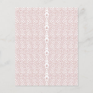 Een levendig tapijt met een ingewikkelde geometris flyer