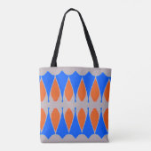 Een levendig trendy multiple color klassiek ontwer draagtas (Achterkant)
