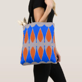 Een levendig trendy multiple color klassiek ontwer draagtas (Dichtbij)