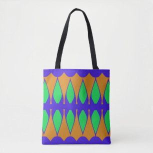 Een levendig trendy multiple color klassiek ontwer draagtas