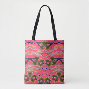 Een levendig trendy multiple color klassiek ontwer draagtas