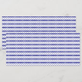 Een levendige blauwe lucht met verspreide witte wo menu (Voorkant / Achterkant)