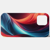 Een levendige gradiëntgolf Case-Mate iPhone case (Achterkant (horizontaal))