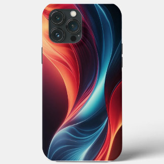 Een levendige gradiëntgolf iPhone 13 pro max hoesje