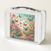 Een levendige grillige vlinder (Achterkant)