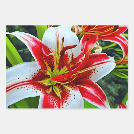 Een levendige opstelling van witte en gele plumeri inpakpapier vel (Voorkant 2)