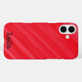 Een levendige rode Case-Mate iPhone case (Achterkant (horizontaal))