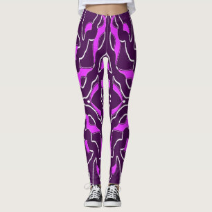 Een levendige veelkleurige "Ratti_Creative_Arts" Leggings