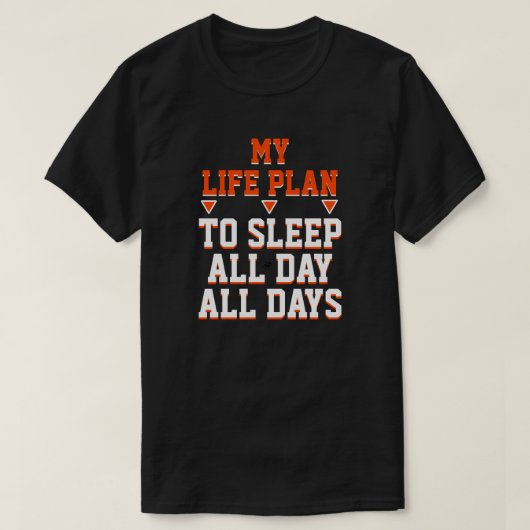 Een levensplan t-shirt (Design voorkant)