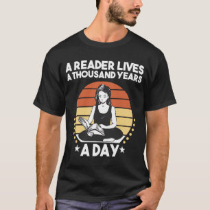 Een lezer leeft 100 jaar per dag 2 t-shirt