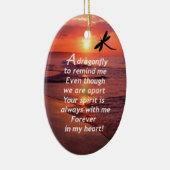 Een libel om me te herinneren keramisch ornament (Rechts)