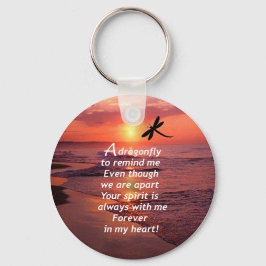 Een libel om me te herinneren sleutelhanger (Voorkant)