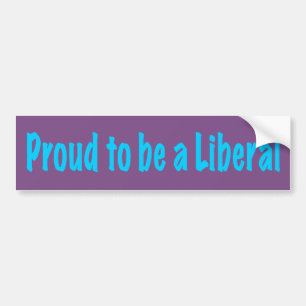 Een liberaal pleidooi bumpersticker