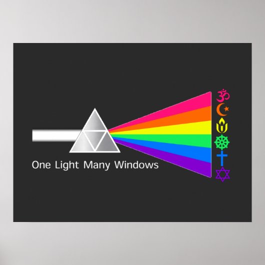 Eén licht veel ramen zetten zich unitair op poster (Voorkant)