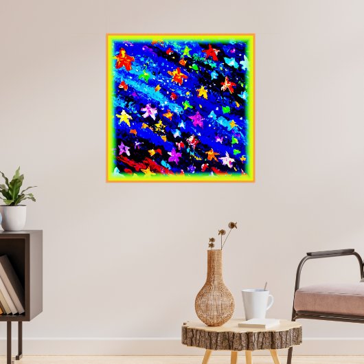 Een lichtgekleurde Starry Skies. Bestel nu Poster (Woonkamer 3)