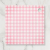 Een lief klein Baby roze strikken meisje Baby show Bedankjes Labels (Achterkant)