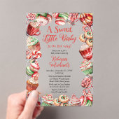 Een lief klein Baby Snoepjes Lijst Baby shower Acryl Uitnodigingen (Insitu (Draagbaar))