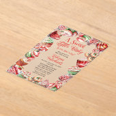 Een lief klein Baby Snoepjes Lijst Baby shower Acryl Uitnodigingen (Laagn)