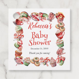 Een lief klein Baby Snoepjes Lijst Baby shower Bedankjes Labels