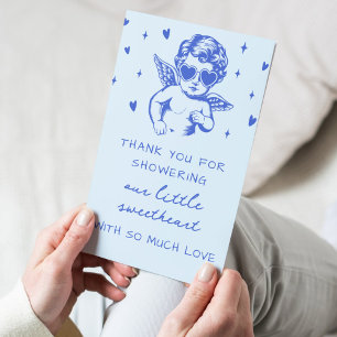 Een Lief Klein Valentijns Jongens Babyfeestje Bedankkaart