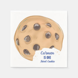 Eén lief koekje eerste verjaardag servet
