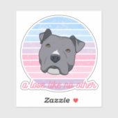 Een liefde als geen andere pitbull sticker (Vel)