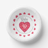 Een liefde die zo'n sterke ruby bruiloft is 40 jaa papieren kommen (Voorkant)