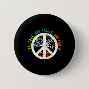 Eén liefde één mens op de Internationale Dag van d Ronde Button 5,7 Cm