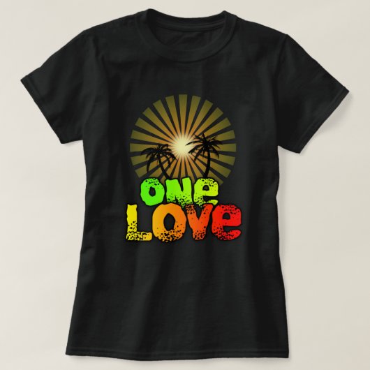 Eén liefde Jamaica T-shirt (Design voorkant)
