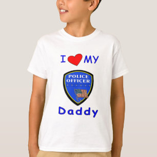 Een liefde voor mijn politie papa t-shirt