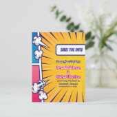 Een Liefdesaffaire met Superkrachten Aankondigingskaart (Staand voorkant)