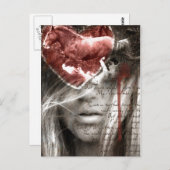 Een liefdesbrief briefkaart (Voorkant / Achterkant)