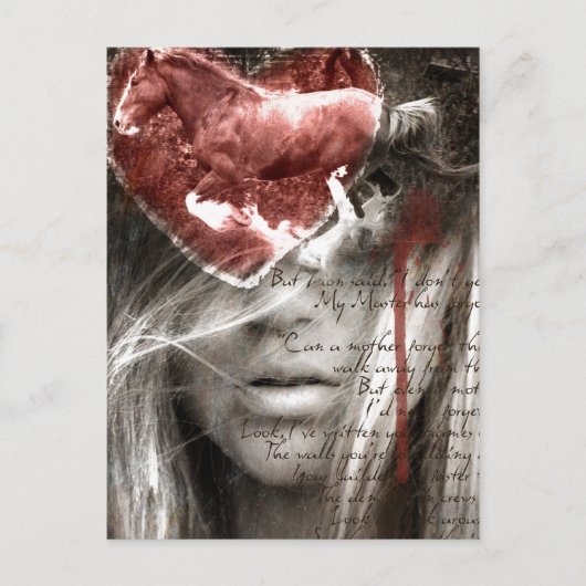 Een liefdesbrief briefkaart (Voorkant)