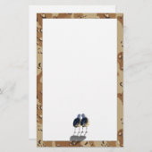 Een Liefdesbrief - Camouflage Hart Briefpapier (Voorkant / Achterkant)