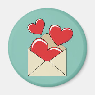 Een liefdesbrief magneet