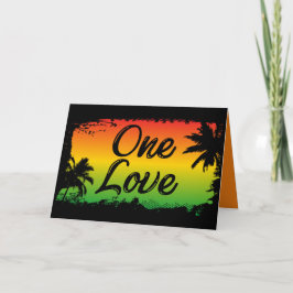 Eén liefdeseenheid en respect voor alle Jamaicaans Kaart