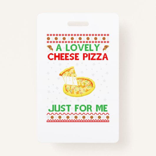 Een liefdevol Shirt van Pizza, alleen maar Funny K Badge (Voorkant)