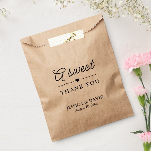 Een liefdevolle dankbetuiging met een minimalistis bedankzakje (Gezegeld)