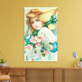 Een liefdevolle dij met Bonnet Canvas Afdruk (Insitu (Woonkamer))